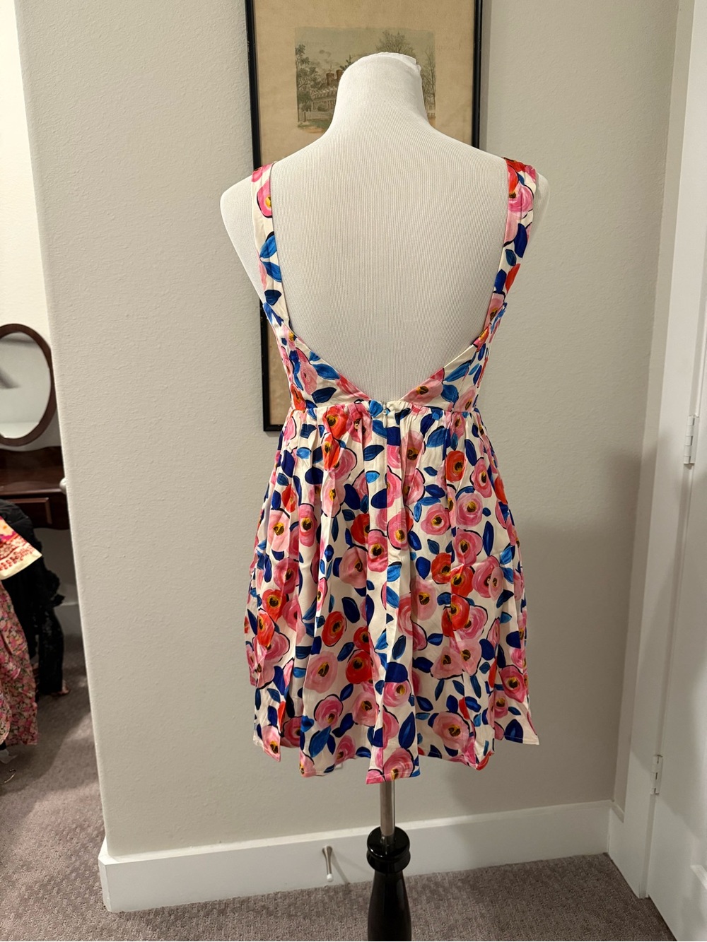 NWT For Love & Lemons Gianna Mini Floral Dress SZ S - Picture 4 of 5